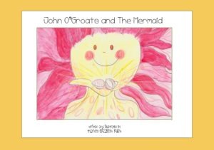 book cover of a mermaid holding two magical shells