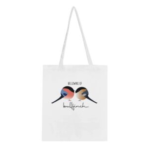 Bellowing of Bullfinch Tote Bag – Eco-Friendly Cotton, Beautiful Illustration