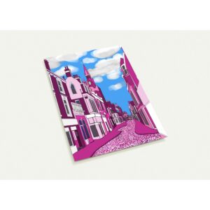 Nairn High Street in Pink – Summer Vibes Greeting Card Greeting Card Pack  - Eco-Friendly, Premium Quality