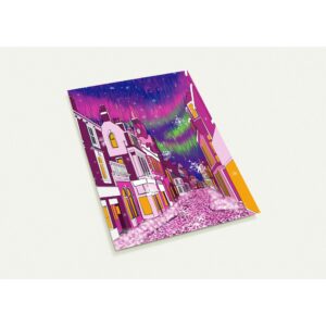 Nairn High Street Under the Aurora Greeting Card Pack – Eco-Friendly, Premium Quality